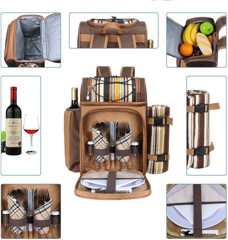 Hap Tim Picnic Backpack Cooler for 2 - Image 2